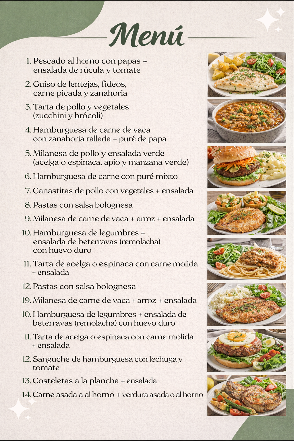 Menú 2