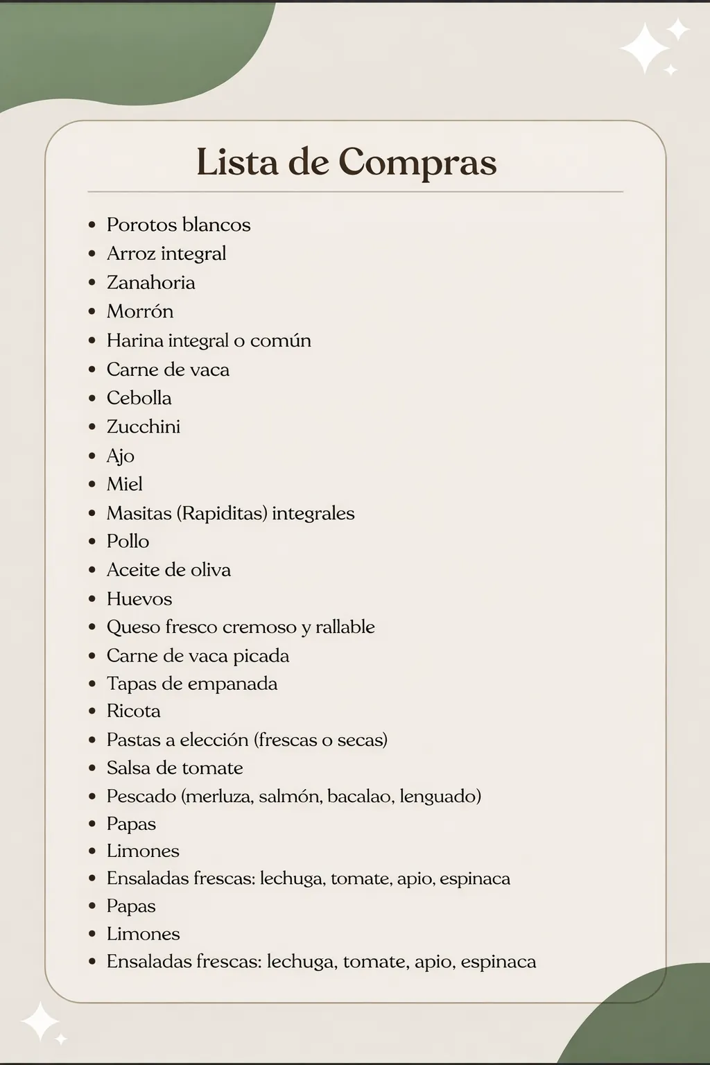 Lista de compras