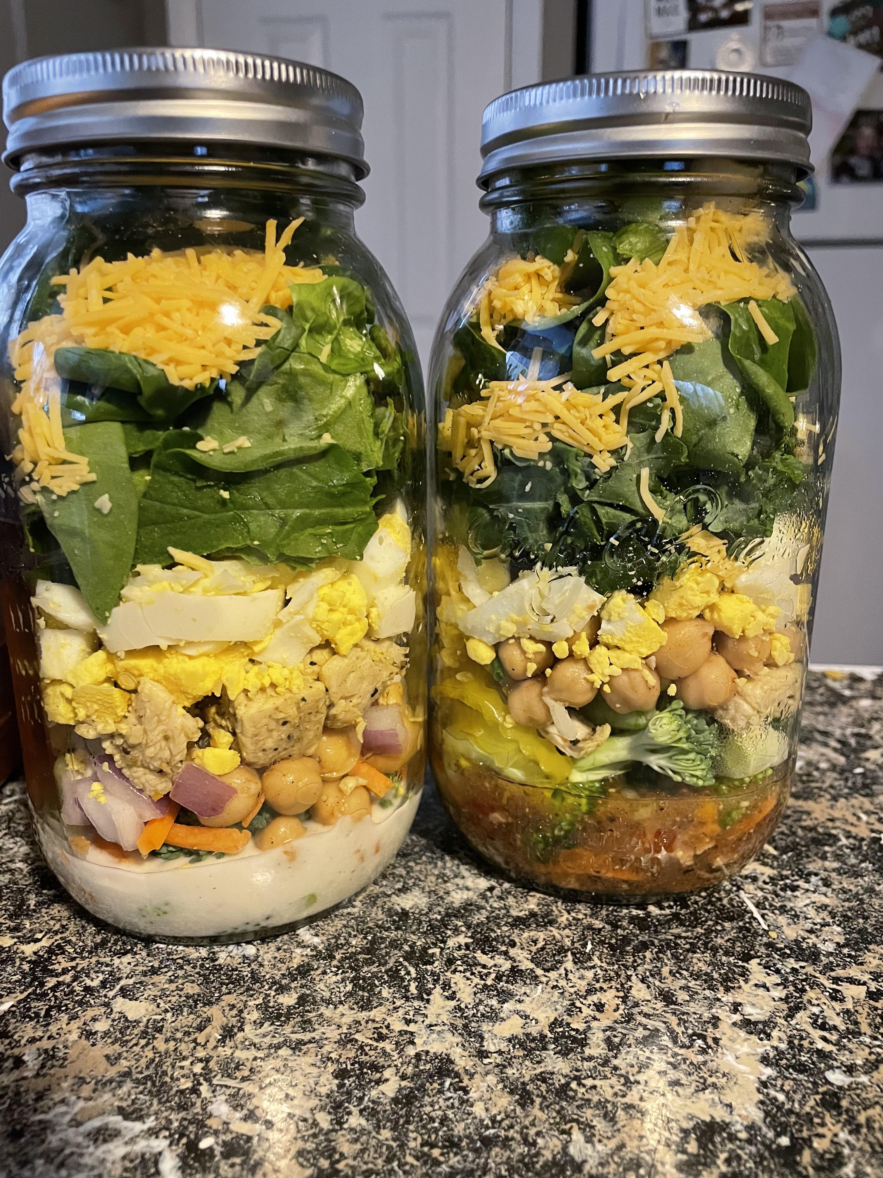 Ensalada en frasco
